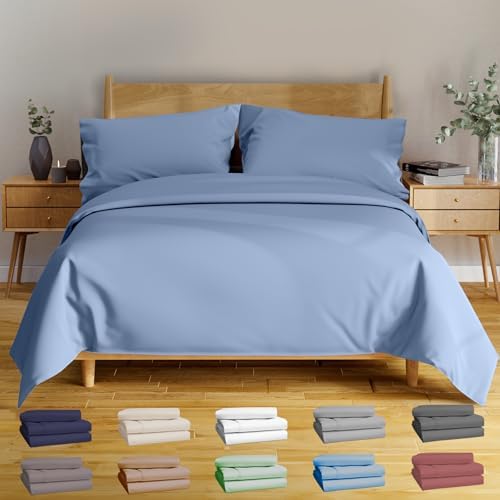 BAMPURE Luxury Bamboo Queen Sheet Set - Super Soft Cooling 100 Viscose