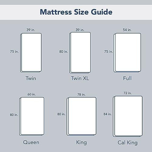 Serta Modern Solid Bed Skirt with 13 Inch Drop White
