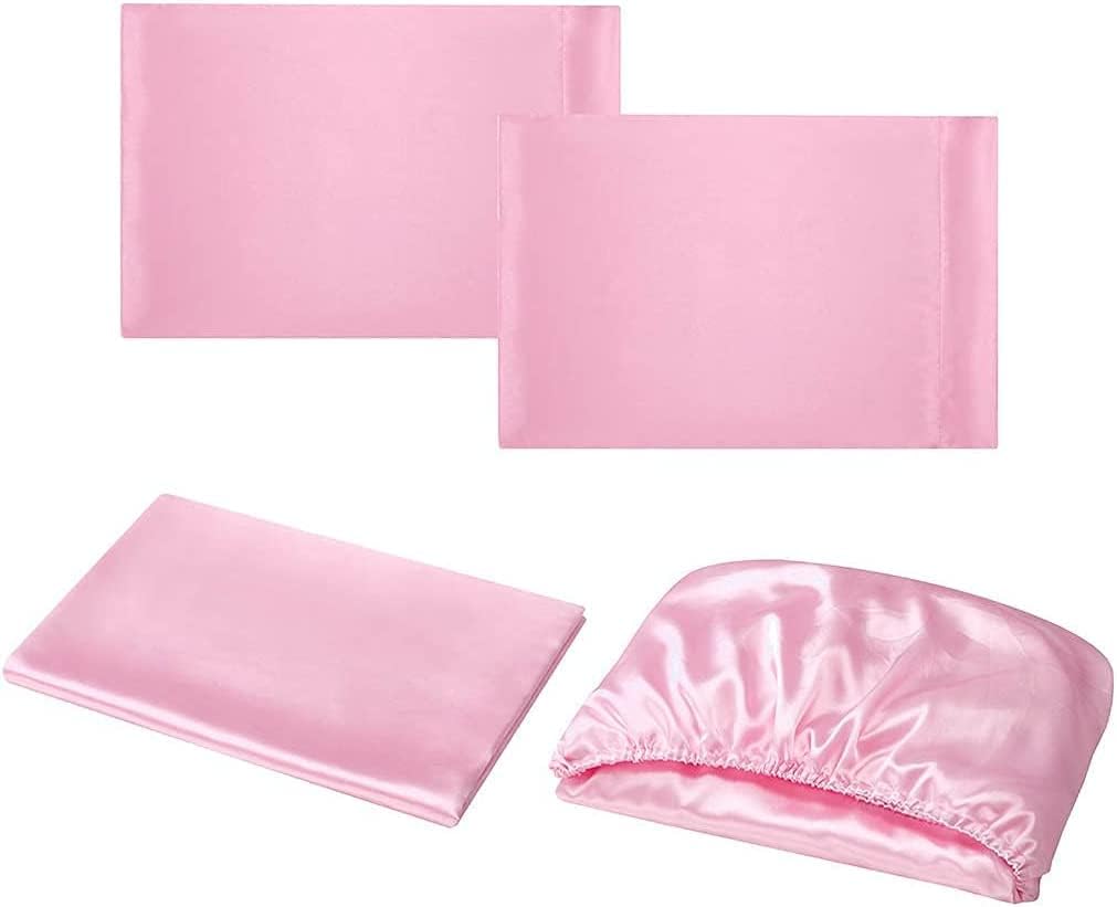 Homiest 4pcs RV Short Queen Satin Sheets Set 1
