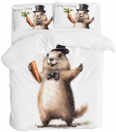 ZOE GARDEN Groundhog Day Duvet Cover Set 3 Piece