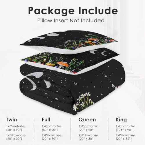 WeCozy Full Size Comforter Set with 2 Pillowcases