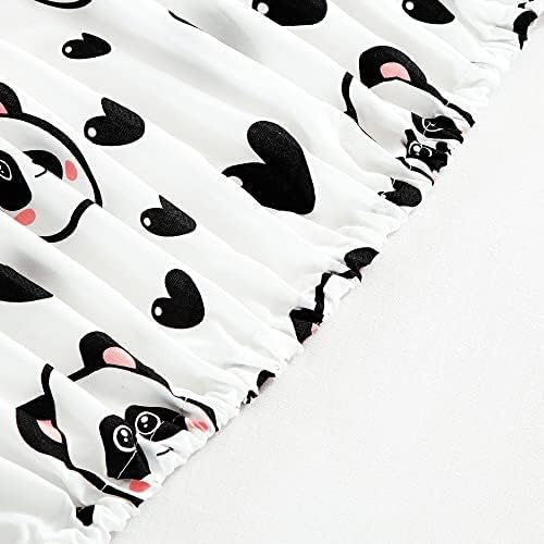 Chezmoi Collection 4-Piece Panda Love Sheet Set - Queen Size