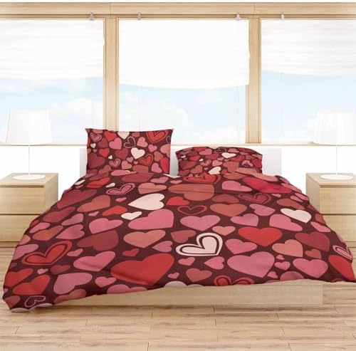 ZOE GARDEN Valentines Day Bed Duvet Cover Set