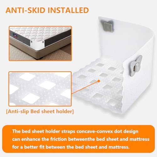 AOBOD Bed Sheet Holders with Lock Fits All Sizes