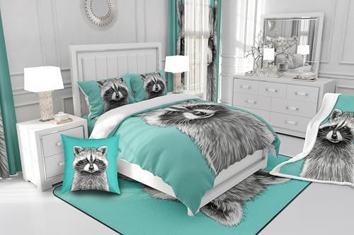 Feelyou Kids Black Raccoon Sheet Set King Size 1