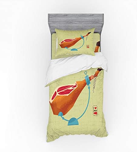 Ambesonne Spanish Duvet Cover Set Twin XL Multicolor