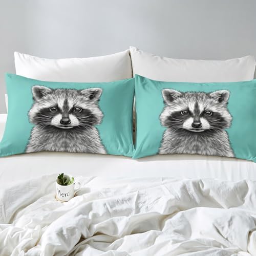 Feelyou Kids Black Raccoon Sheet Set King Size 1