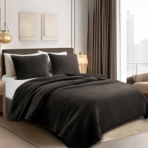 Wonderful Velvet Quilt Set - Queen Size 106x94 All Season