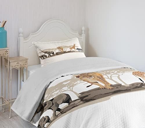 Lunarable Savannah Bedspread Set with Pillow Sham