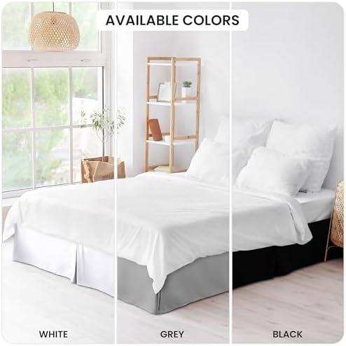 LDC LUX Dcor King Bed Skirt 16 Inch Drop