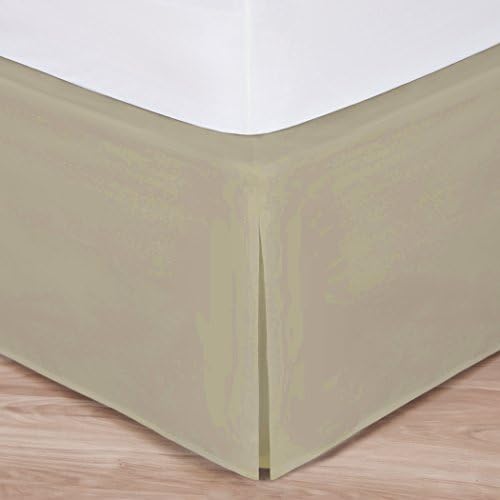 Mocha Bed Skirt Full 54x75 14 Drop Tailored Pleat