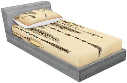 Ambesonne Tribal Sheet Pillow Sham Set Brown
