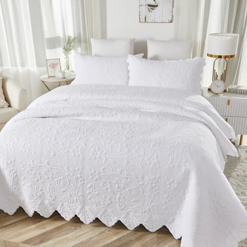 Brandream Luxury Matelasse Quilt Set 3-Piece King Size