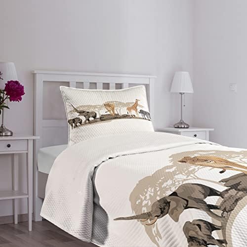 Lunarable Savannah Bedspread Set with Pillow Sham