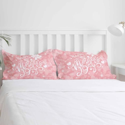Happy Mothers Day Duvet Cover Twin Size Soft Microfiber Set