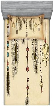 Ambesonne Tribal Sheet Pillow Sham Set Brown