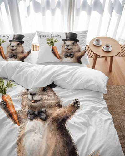 ZOE GARDEN Groundhog Day Duvet Cover Set 3 Piece