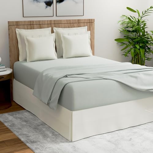TODAYS HOME 14 Drop Bed Skirt Dust Ruffle Twin Ivory