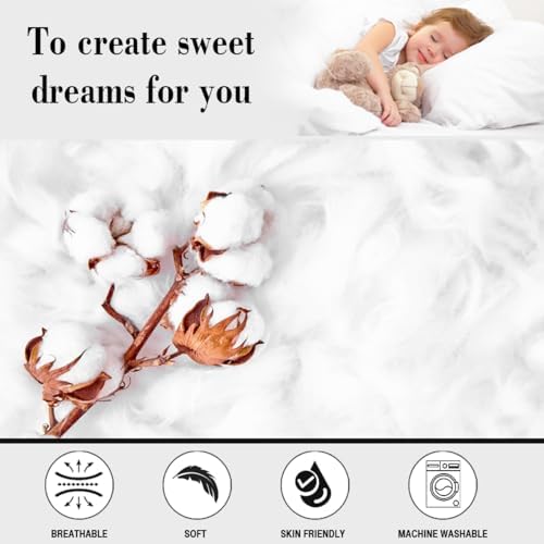Feelyou Outer Space Themed Duvet Cover Set Twin Size Kids