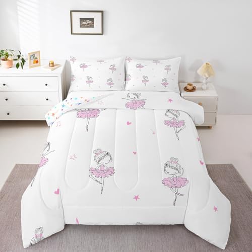 Erosebridal Kawaii Ballet Comforter Set 3pcs