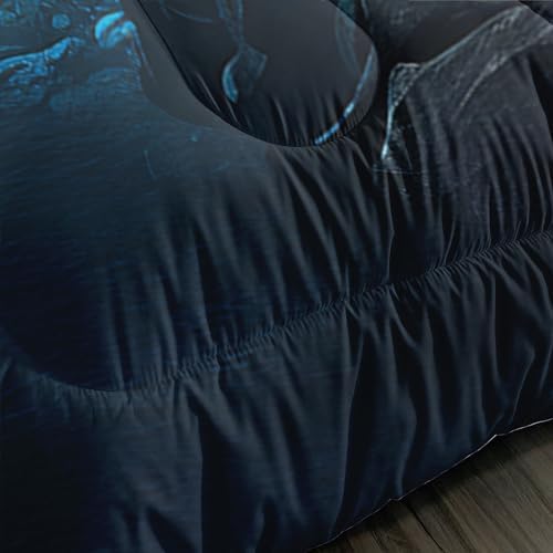 UEVBF Soccer Comforter Set Queen Size with Football Design