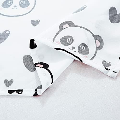 Chezmoi Collection 4-Piece Panda Love Sheet Set - Queen Size