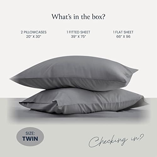 BELADOR Silky Soft Sheet Set - 4-Piece Luxury Hotel Twin