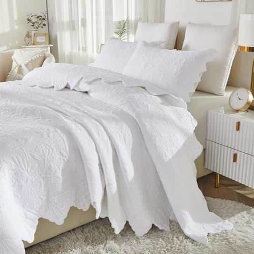 Brandream Luxury Matelasse Quilt Set 3-Piece King Size