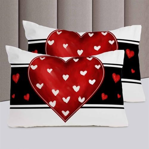 ZOE GARDEN Valentines Day Cal King Duvet Cover Set 1