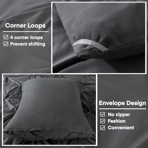 Andency Dark Gray California King Comforter Set