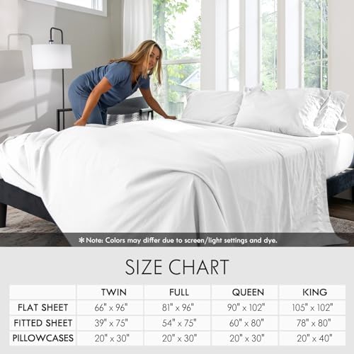 RITZANI King Size Sheet Set - 6 Piece Deep Pocket Luxury Bedding