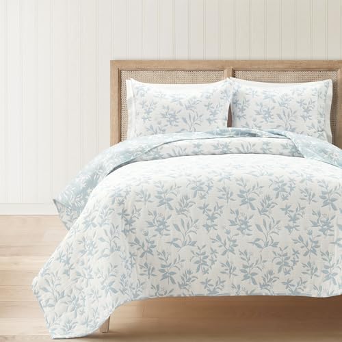 Lush Decor Floral Jacquard Reversible Quilt Set