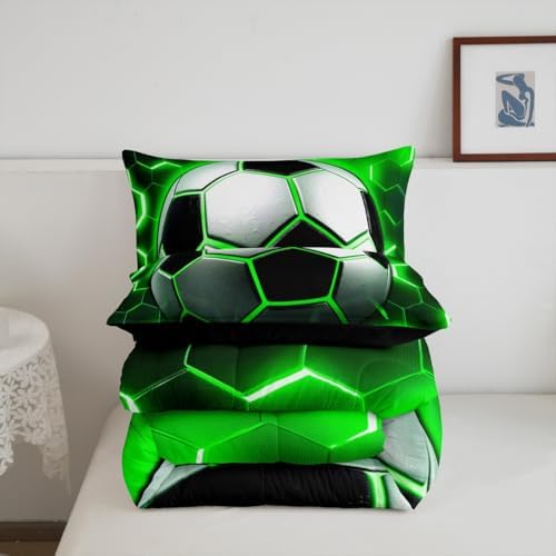 Soccer Print Comforter Set for Kids Boys Girls 1