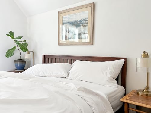 Organic Cotton Mart Twin XL Percale Sheets - GOTS Certified Hypoallergenic Breathable