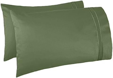 Clara Clark Supreme 1500 4pc Queen Bed Sheet Set - Calla Green