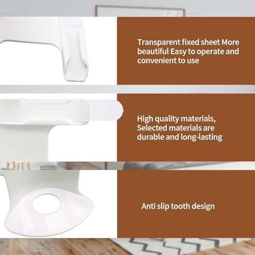 REBLEU Bed Sheet Holders 4Pack - Heavy Duty White Sheet Clips