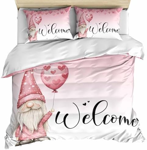 ZOE GARDEN Valentines Bed Duvet Cover Set Twin Size 3 Pieces
