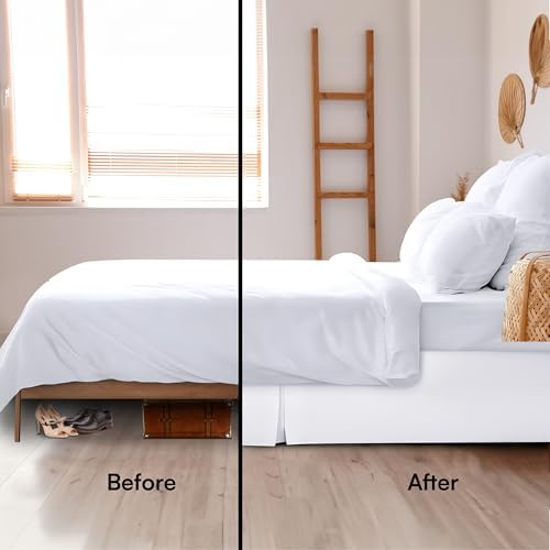 LDC LUX Dcor King Bed Skirt 16 Inch Drop