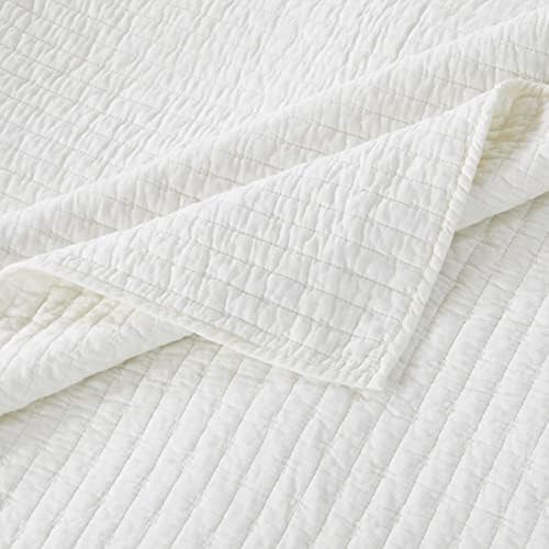 Greenland Home Textured Bedding Set Twin XL Antique White