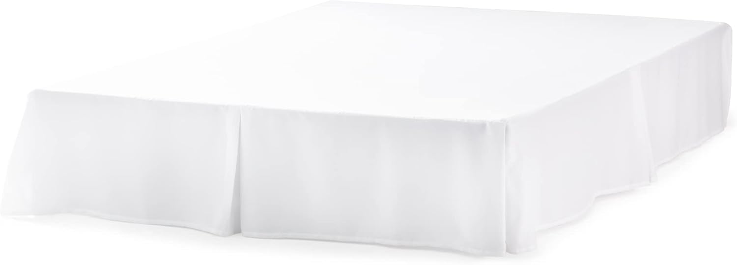 Linenspa 14 Inch Wrinkle Resistant Bed Skirt Twin White