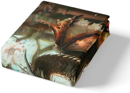Gothic Dragon Kids Fitted Sheet Twin Set 1 Pillowcase