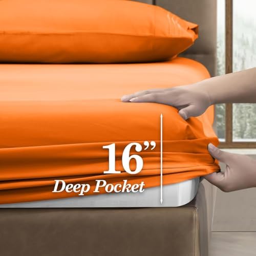 Premium 1800 Hotel Quality Wrinkle-Resistant 4-Piece Microfiber Sheet Set