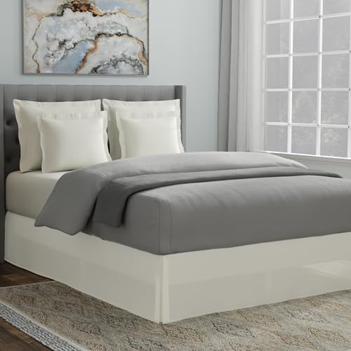 TODAYS HOME 14 Drop Bed Skirt Dust Ruffle Twin Ivory