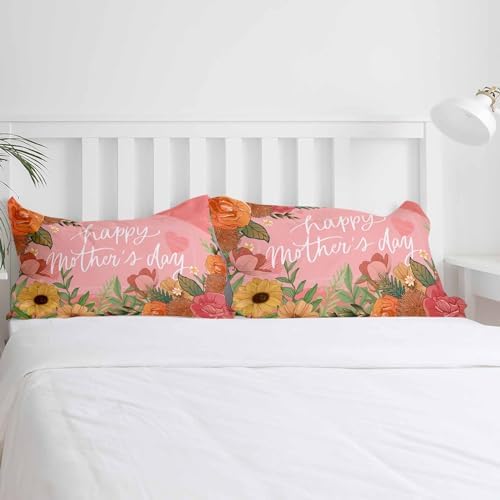ZOE GARDEN Retro Sunflowers Floral Pink Duvet Cover Set