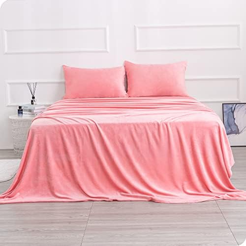Best Season Velvet Plush Sheet Set Full Size 4 Piece