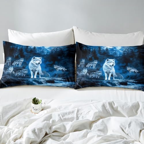 Erosebridal Wolf Bedding Set King Size for Kids