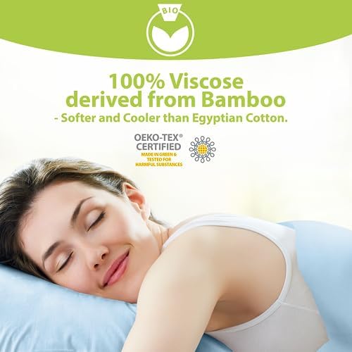 BAMPURE Luxury Bamboo Queen Sheet Set - Super Soft Cooling 100 Viscose