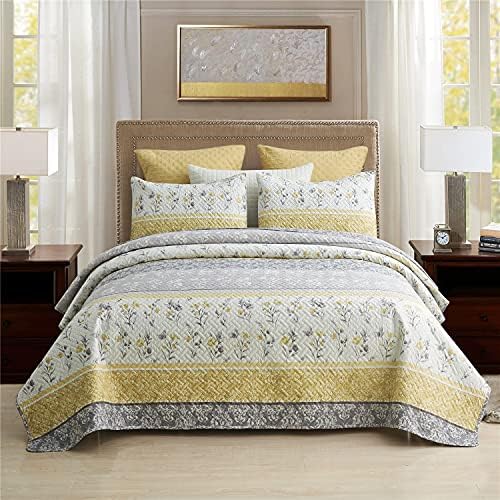 MERRY HOME Queen Quilt Set with 2 Pillow Shams
