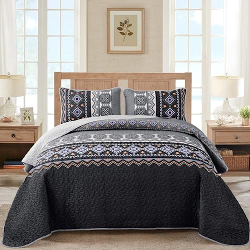 WONGS BEDDING Boho Quilt Set King