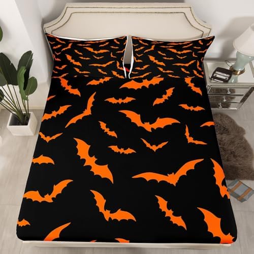 Erosebridal Halloween King Size Sheet Set
